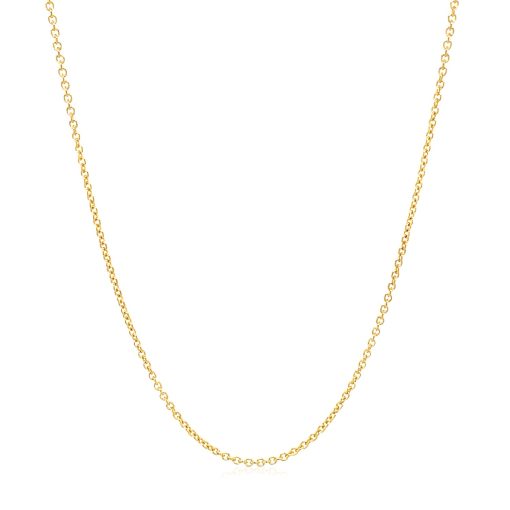14k Yellow Gold Round Cable Link Chain (1.20 mm) - Image 2