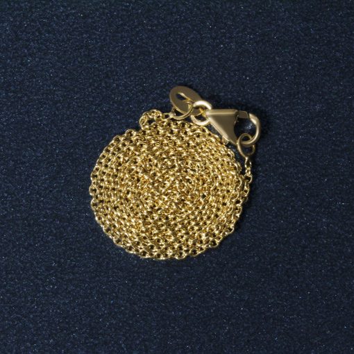 14k Yellow Gold Round Cable Link Chain (1.20 mm) - Image 6