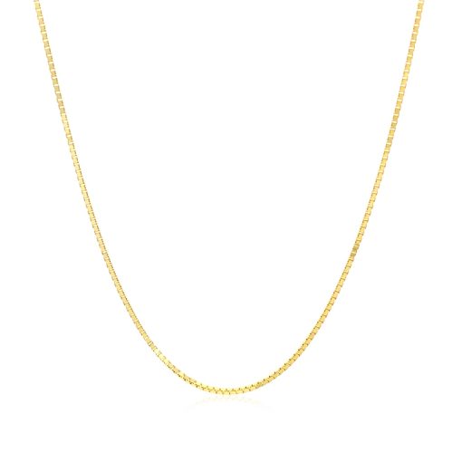 10k Yellow Gold Classic Box Chain (0.78 mm) - Image 2