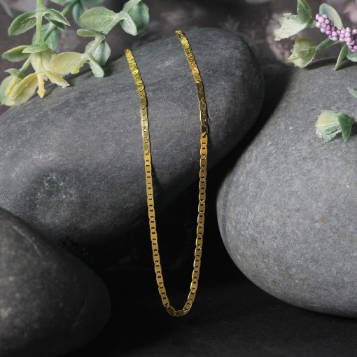 14k Yellow Gold Mariner Link Chain (1.70 mm) - Image 3
