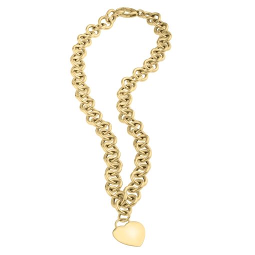 14k Yellow Gold Rolo Link Necklace (11.40 mm) - Image 4