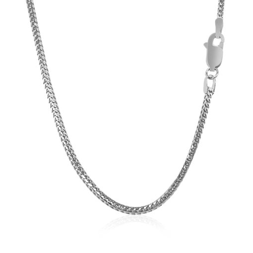 18k White Gold Franco Chain (1.60 mm) - Image 3