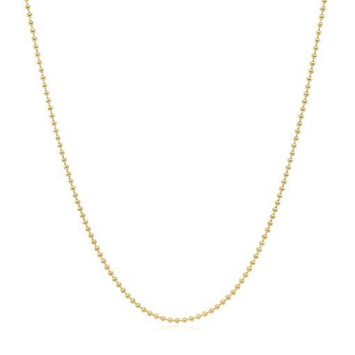 14k Yellow Gold Bead Chain 1.0mm (1.00 mm) - Image 2