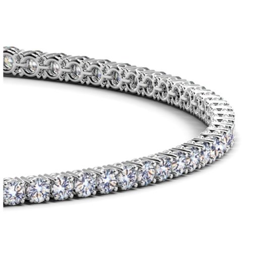 Lab Grown Round Diamond Tennis Bracelet in 14k White Gold (2 cctw F/G  VS2/SI1) - Image 2