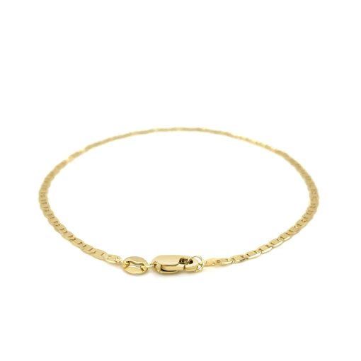 10k Yellow Gold Mariner Link Anklet 1.7mm - Image 3