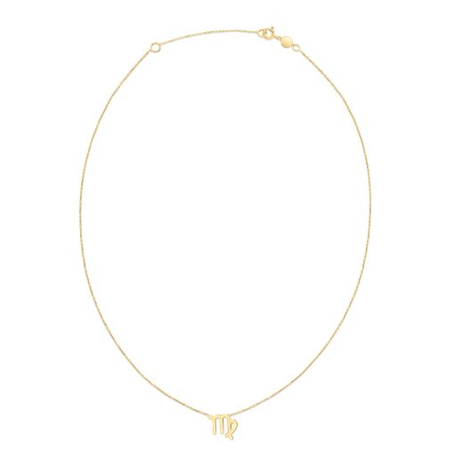14K Yellow Gold Virgo Necklace - Image 2
