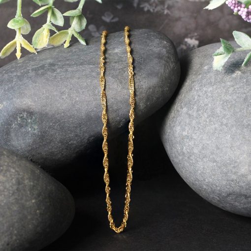 10k Yellow Gold Singapore Chain (1.80 mm) - Image 2