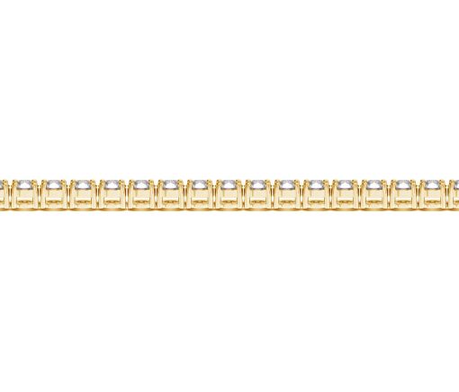 Lab Grown Round Diamond Tennis Bracelet in 14k Yellow Gold (7 cctw F/G  VS2/SI1) - Image 3