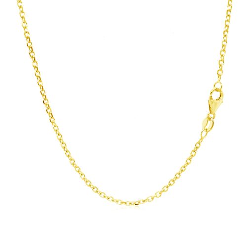 14k Yellow Gold Adjustable Cable Chain (1.50 mm) - Image 2