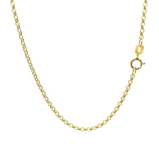 14k Yellow Gold Rolo Chain (1.90 mm) - Image 3