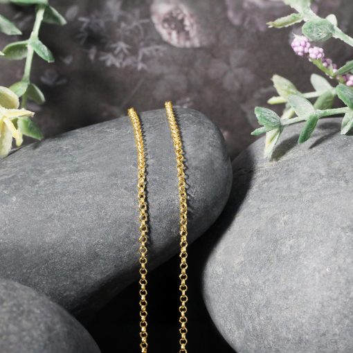 14k Yellow Gold Rolo Chain (1.90 mm) - Image 4