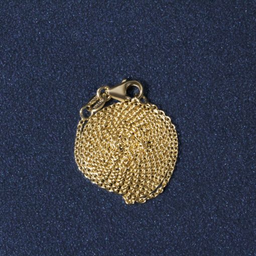 14k Yellow Gold Round Cable Link Chain (1.10 mm) - Image 6