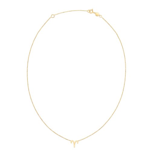 14K Yellow Gold Aries Necklace - Image 2