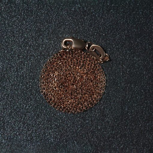 18k Rose Gold Diamond Cut Cable Link Chain (0.75 mm) - Image 6