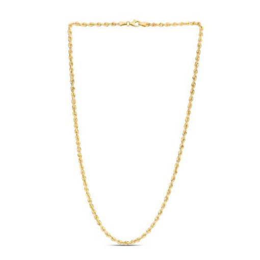 14k Yellow Gold Light Rope Chain (3.00 mm) - Image 2