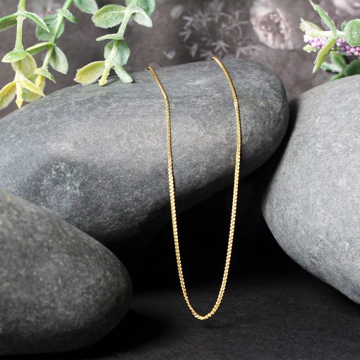 10k Yellow Gold Wheat Chain 0.6mm (0.60 mm) - Image 3