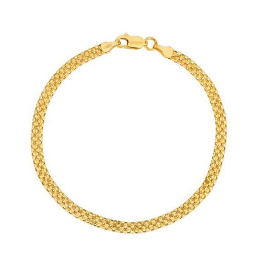 14k Yellow Gold Bismark Bracelet (3.50 mm) - Image 2