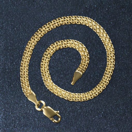 14k Yellow Gold Bismark Bracelet (3.50 mm) - Image 4