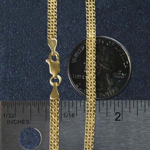 14k Yellow Gold Bismark Bracelet (3.50 mm) - Image 5