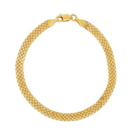 14k Yellow Gold Bismark Bracelet (4.70 mm) - Image 2