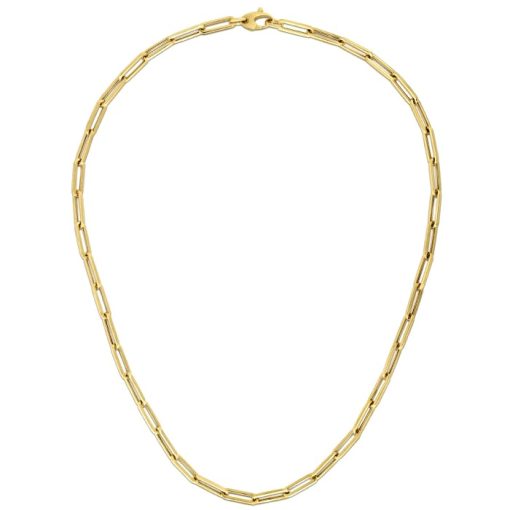 14K Yellow Gold Bold Paperclip Chain (4.20 mm)