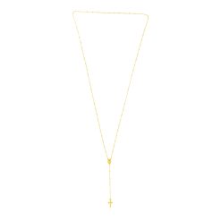 14k Yellow Gold Rosary Necklace