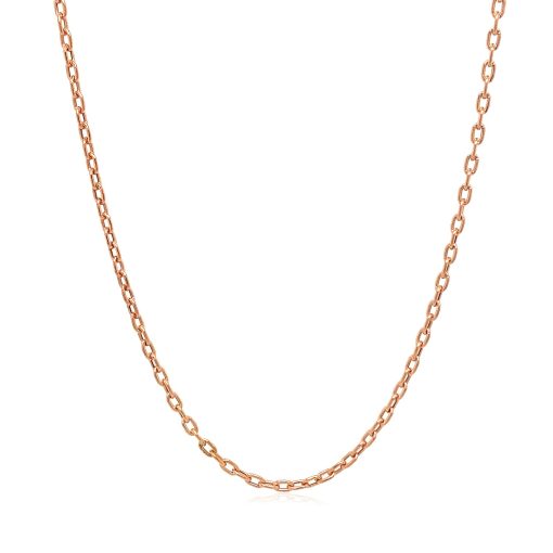 Double Extendable Cable Chain in 14k Rose Gold (1.80 mm) - Image 2