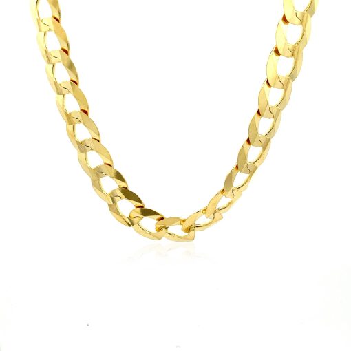 Solid Curb Chain in 14k Yellow Gold (12.18 mm) - Image 5
