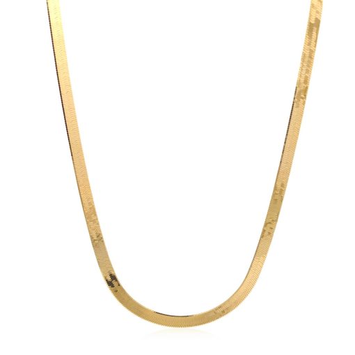 Imperial Herringbone Chain in 10k Yellow Gold (3.80 mm) - Image 3