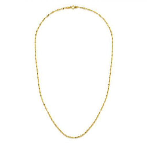 14k Yellow Gold Sparkle Valentino Chain (1.70 mm) - Image 2