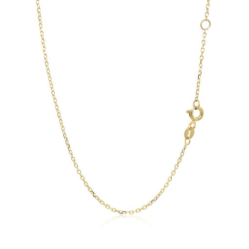 14k Yellow Gold 17 inch Necklace with Round Amethyst - Image 3