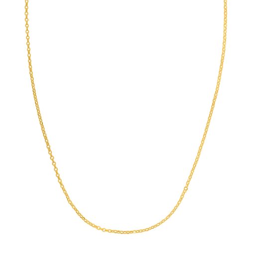 Double Extendable Cable Chain in 14k Yellow Gold (1.40 mm) - Image 2