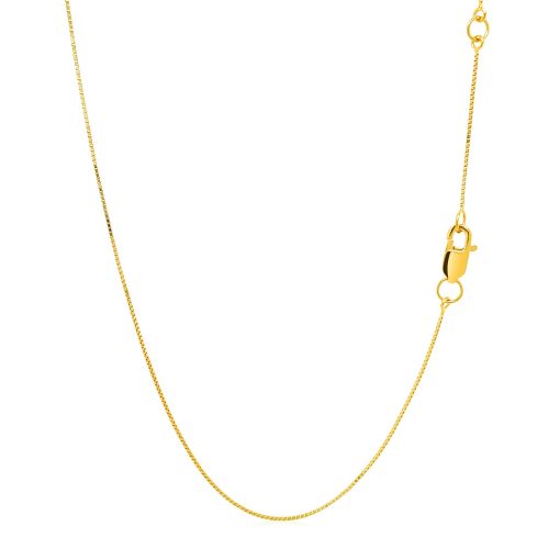 Double Extendable Box Chain in 14k Yellow Gold (0.51 mm) - Image 3
