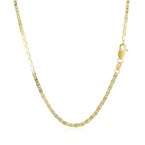 10k Yellow Gold Mariner Link Chain (1.70 mm) - Image 2