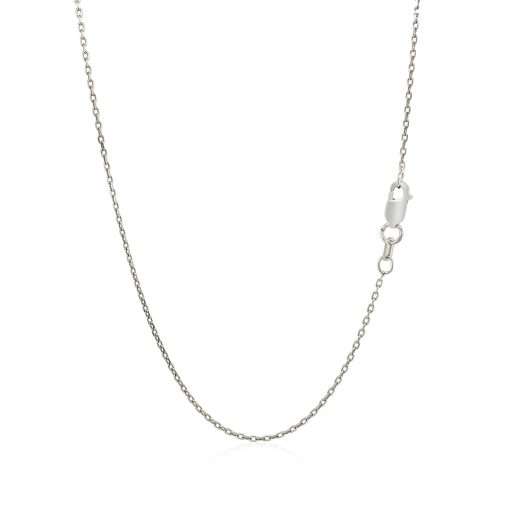 Open Heart Pendant with Diamonds in Sterling Silver - Image 3