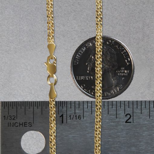 14k Yellow Gold Bismark Bracelet (2.50 mm) - Image 5