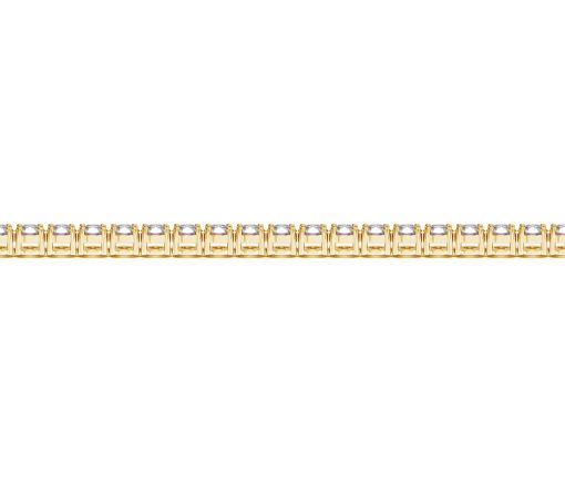 Lab Grown Round Diamond Tennis Bracelet in 14k Yellow Gold (5 cctw  F/G  VS2/SI1) - Image 3