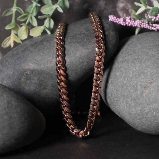 14k Rose Gold Classic Miami Cuban Solid Chain (6.10 mm) - Image 5