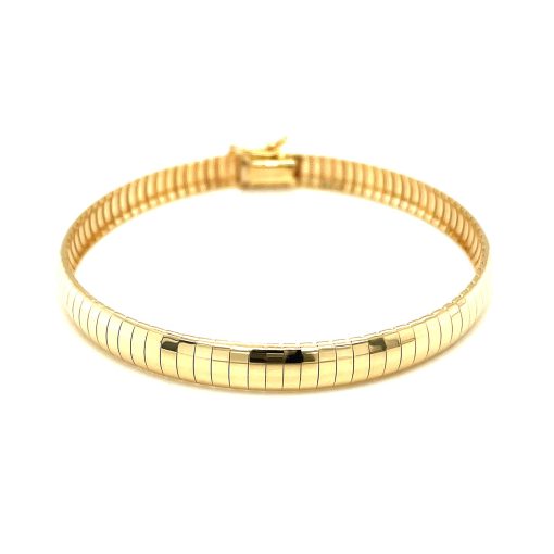 14k Yellow Gold Classic Omega Bracelet (6.00 mm) - Image 2