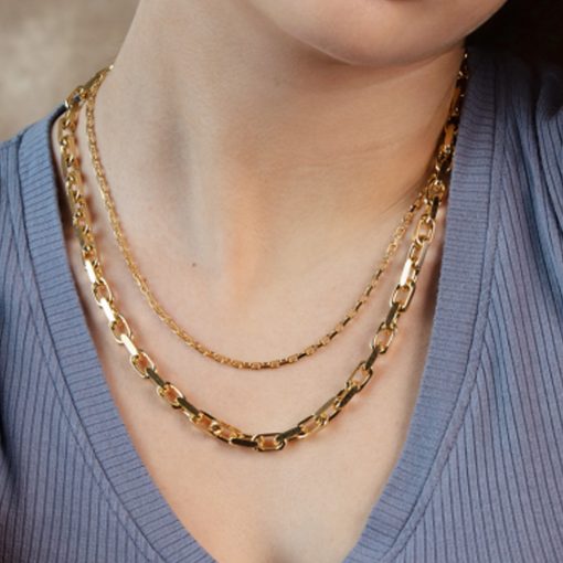 14k Yellow Gold French Cable Link Chain (6.10 mm) - Image 4
