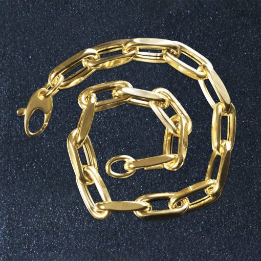 14k Yellow Gold French Cable Link Bracelet  (6.00 mm) - Image 4