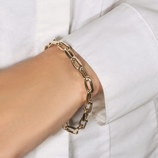 14k Yellow Gold French Cable Link Bracelet  (6.00 mm) - Image 6