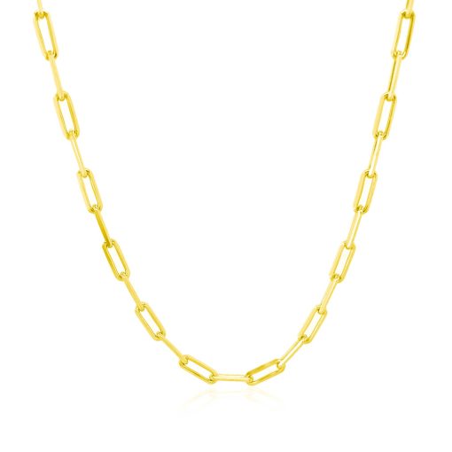 14K Yellow Gold Paperclip Chain (2.50 mm) - Image 2