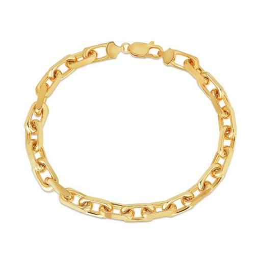 14k Yellow Gold French Cable Chain Bracelet  (6.10 mm) - Image 2