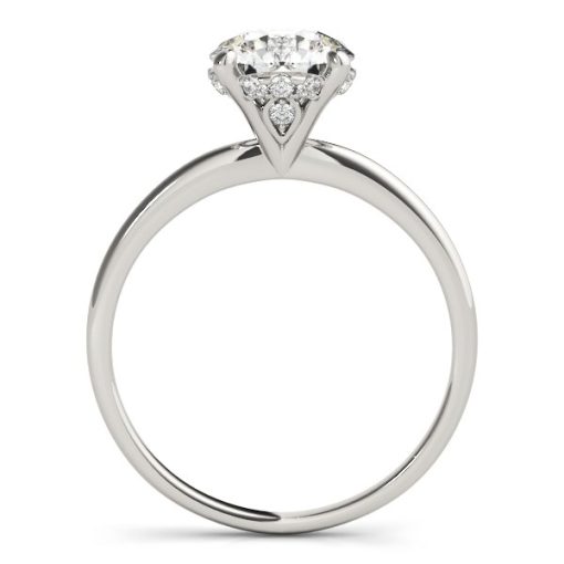14k White Gold Prong Set Round Diamond Engagement Ring (2 cttw) - Image 2
