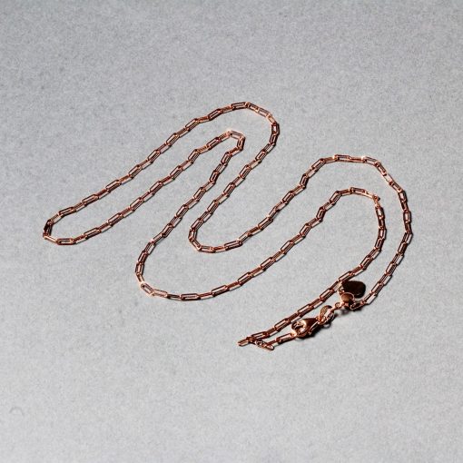 14k Rose Gold Adjustable Paperclip Chain (1.50 mm) - Image 4