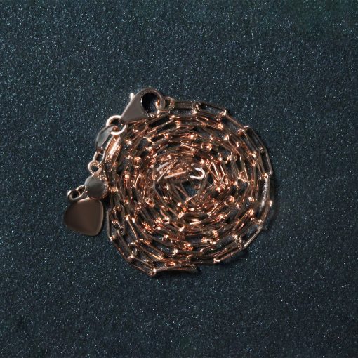 14k Rose Gold Adjustable Paperclip Chain (1.50 mm) - Image 5