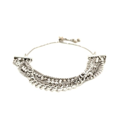 Adjustable Multi Chain Bracelet in Sterling Silver (15.00 mm) - Image 2