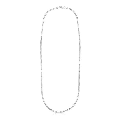Sterling Silver Rhodium Plated Paperclip Chain (3.00 mm) - Image 2