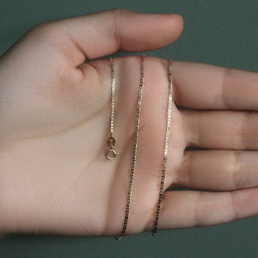 10k Yellow Gold Mariner Link Chain (1.20 mm) - Image 5